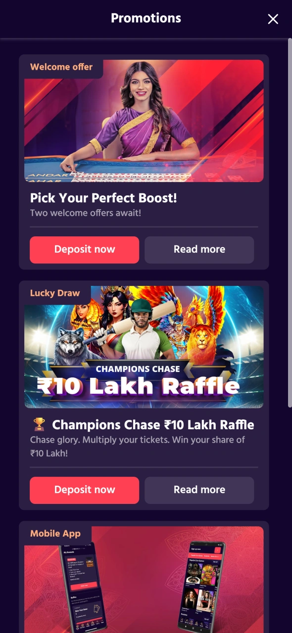 Claim your welcome bonus and look for new ones at Big Boost bonus page.
