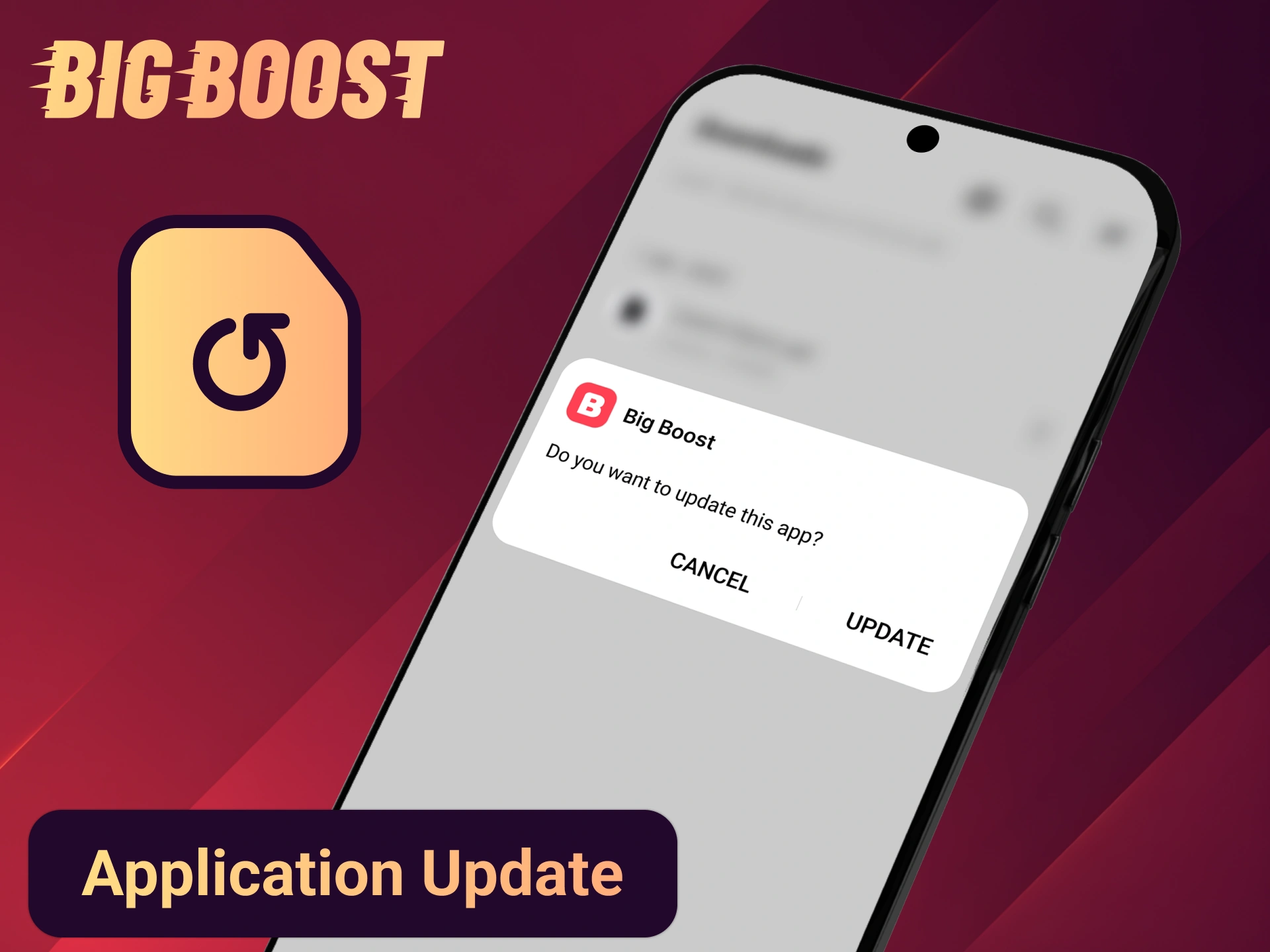 Reinstall Big Boost app to keep your playing experience smooth.