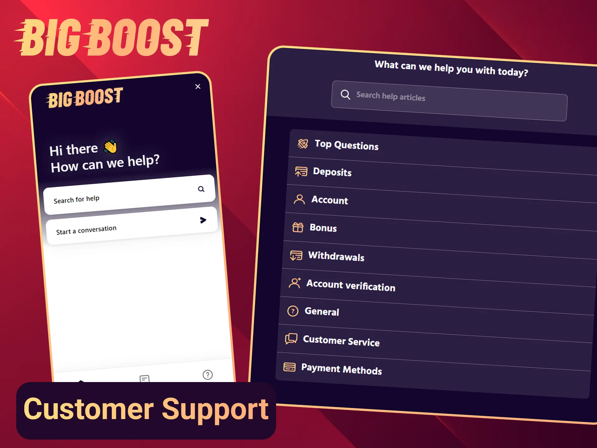 Contact the help desk on the Big Boost site.