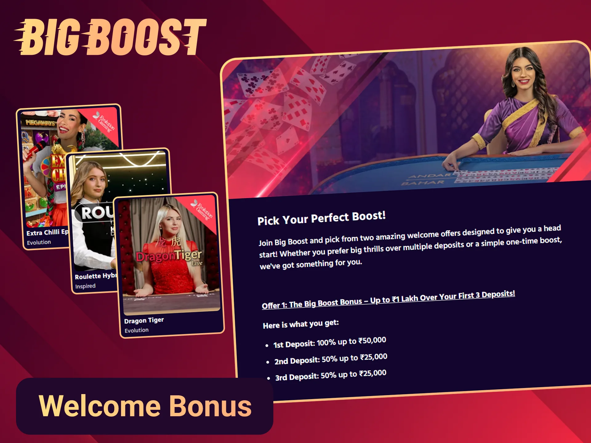 Get your casino reward on the Big Boost site.